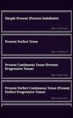 English Tenses android App screenshot 1